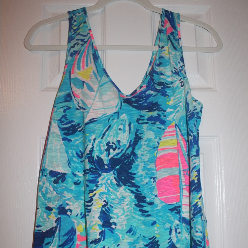 Lilly Pulitzer Gigi Sailboat Print Tank